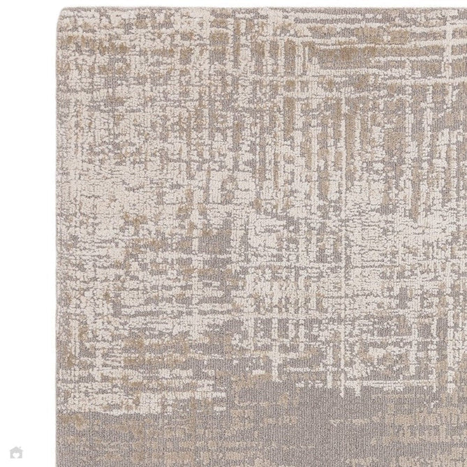 Torino Modern Abstract Distressed Shimmer Tonal Textured Hi-Low Soft Wool Loop & Viscose Flatweave Natural Beige/Cream/Taupe Grey Rug-Asiatic Carpets-Rug Love - The Most Loved Rug Store