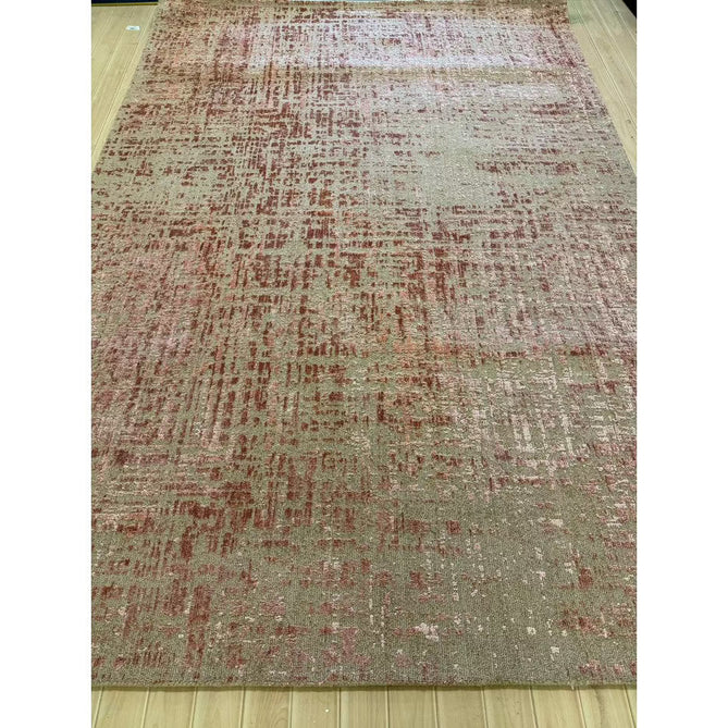 Torino Modern Abstract Distressed Shimmer Tonal Textured Hi-Low Soft Wool Loop & Viscose Flatweave Soft Taupe/Terracotta/Soft Pink Rug-Asiatic Carpets-Rug Love - The Most Loved Rug Store