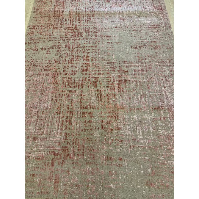 Torino Modern Abstract Distressed Shimmer Tonal Textured Hi-Low Soft Wool Loop & Viscose Flatweave Soft Taupe/Terracotta/Soft Pink Rug-Asiatic Carpets-Rug Love - The Most Loved Rug Store