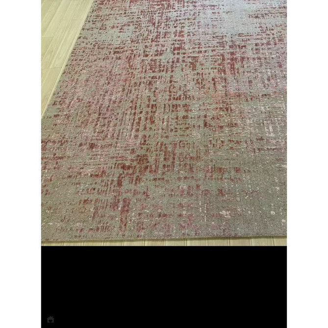 Torino Modern Abstract Distressed Shimmer Tonal Textured Hi-Low Soft Wool Loop & Viscose Flatweave Soft Taupe/Terracotta/Soft Pink Rug-Asiatic Carpets-Rug Love - The Most Loved Rug Store
