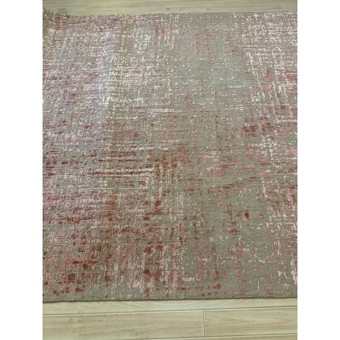 Torino Modern Abstract Distressed Shimmer Tonal Textured Hi-Low Soft Wool Loop & Viscose Flatweave Soft Taupe/Terracotta/Soft Pink Rug-Asiatic Carpets-Rug Love - The Most Loved Rug Store