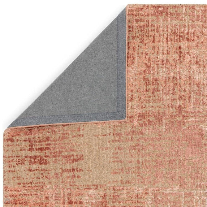 Torino Modern Abstract Distressed Shimmer Tonal Textured Hi-Low Soft Wool Loop & Viscose Flatweave Soft Taupe/Terracotta/Soft Pink Rug-Asiatic Carpets-Rug Love - The Most Loved Rug Store