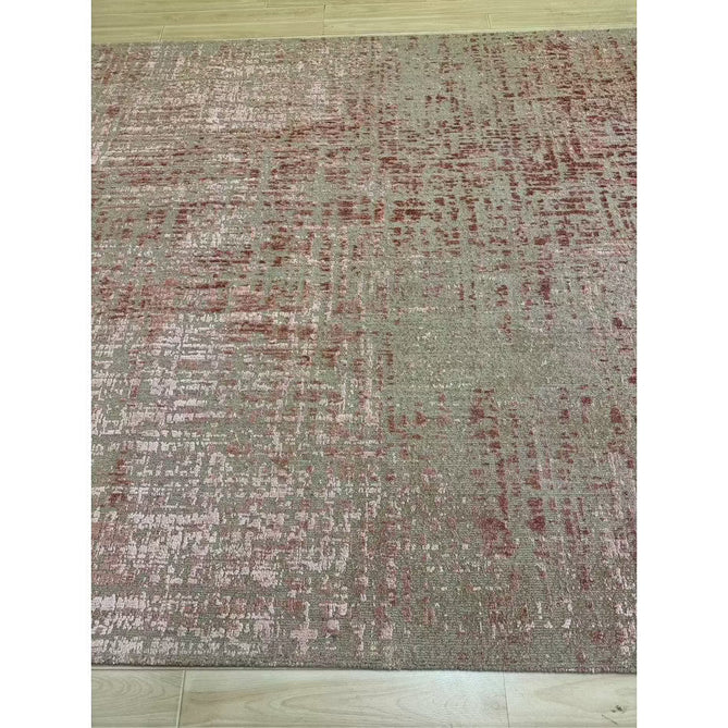 Torino Modern Abstract Distressed Shimmer Tonal Textured Hi-Low Soft Wool Loop & Viscose Flatweave Soft Taupe/Terracotta/Soft Pink Rug-Asiatic Carpets-Rug Love - The Most Loved Rug Store