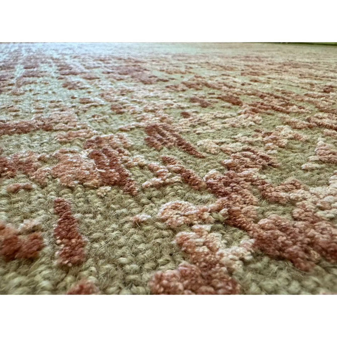 Torino Modern Abstract Distressed Shimmer Tonal Textured Hi-Low Soft Wool Loop & Viscose Flatweave Terracotta/Soft Taupe/Soft Pink Rug-Asiatic Carpets-Rug Love - The Most Loved Rug Store