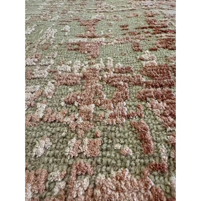 Torino Modern Abstract Distressed Shimmer Tonal Textured Hi-Low Soft Wool Loop & Viscose Flatweave Terracotta/Soft Taupe/Soft Pink Rug-Asiatic Carpets-Rug Love - The Most Loved Rug Store