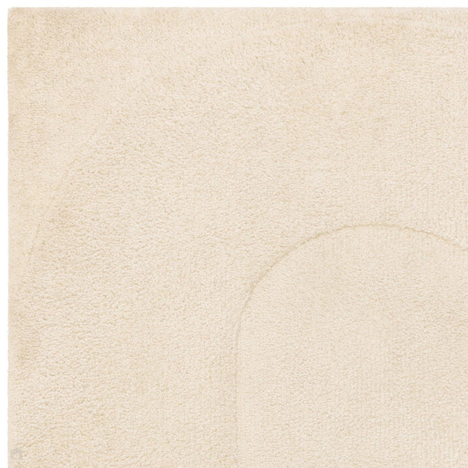 Tova Modern Plain Carved Geometric Hi-Low Textured Soft-Touch Polyester Ivory Rug-Asiatic Carpets-Rug Love - The Most Loved Rug Store