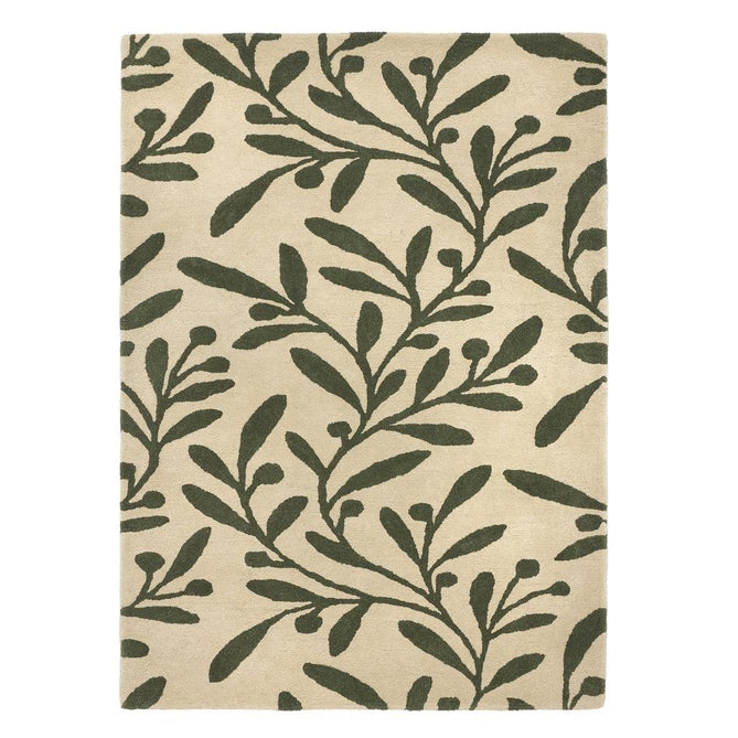 Trailing Leaf Beige/Green Rug-Origins-Rug Love - The Most Loved Rug Store