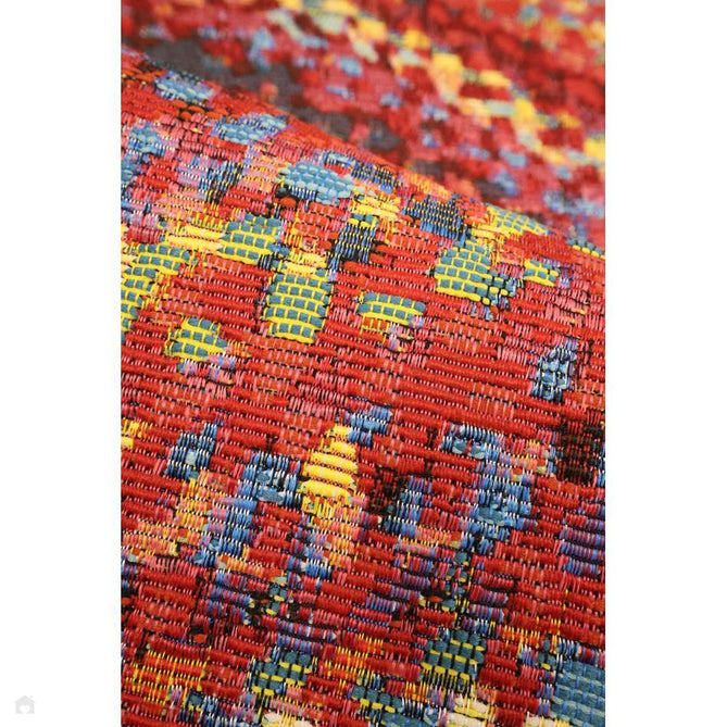 Tropicana Border In-Outdoor Flatweave Multicolour Rug-Melrose-Rug Love - The Most Loved Rug Store
