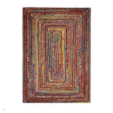 Tropicana Border In-Outdoor Flatweave Multicolour Rug