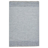 Tweed 9743 Durable Stain-Resistant Weatherproof Flatweave In-Outdoor Beige/Blue Rug