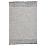 Tweed 9743 Durable Stain-Resistant Weatherproof Flatweave In-Outdoor Silver Rug