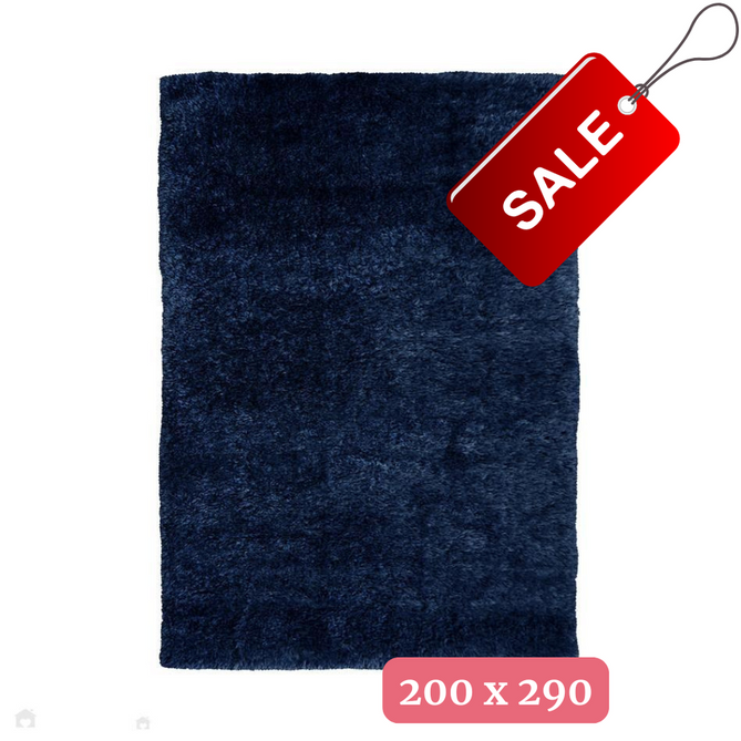 Lagom Shaggy Navy Rug 200x290 cm