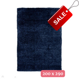 Lagom Shaggy Navy Rug 200x290 cm