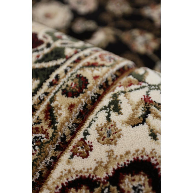 Victoria Traditional Black Runner-Melrose-Rug Love - The Most Loved Rug Store