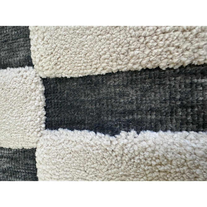 Valley Build Scandinavian Carved 3D Hi-Low Flatweave Ivory/Charcoal Grey/Monochrome Rug-Asiatic Carpets-Rug Love - The Most Loved Rug Store