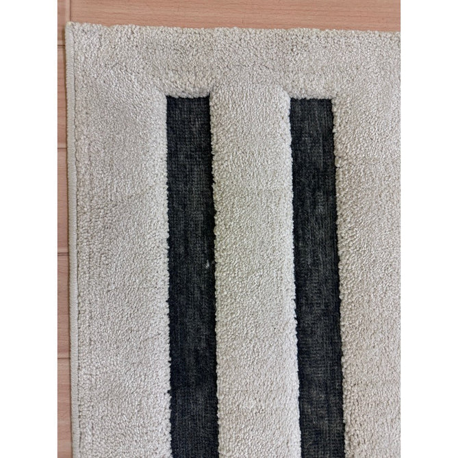 Valley Build Scandinavian Carved 3D Hi-Low Flatweave Ivory/Charcoal Grey/Monochrome Rug-Asiatic Carpets-Rug Love - The Most Loved Rug Store