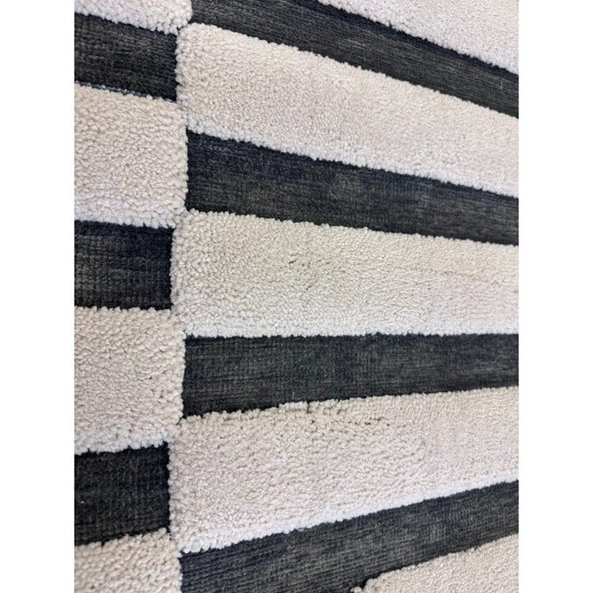 Valley Build Scandinavian Carved 3D Hi-Low Flatweave Ivory/Charcoal Grey/Monochrome Rug-Asiatic Carpets-Rug Love - The Most Loved Rug Store