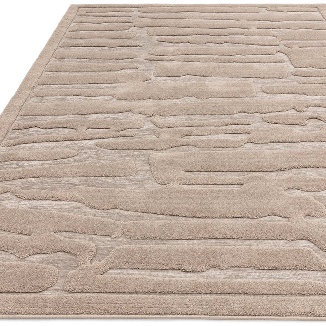 Valley Path Scandinavian Carved 3D Hi-Low Flatweave Beige/Natural Rug-Asiatic Carpets-Rug Love - The Most Loved Rug Store