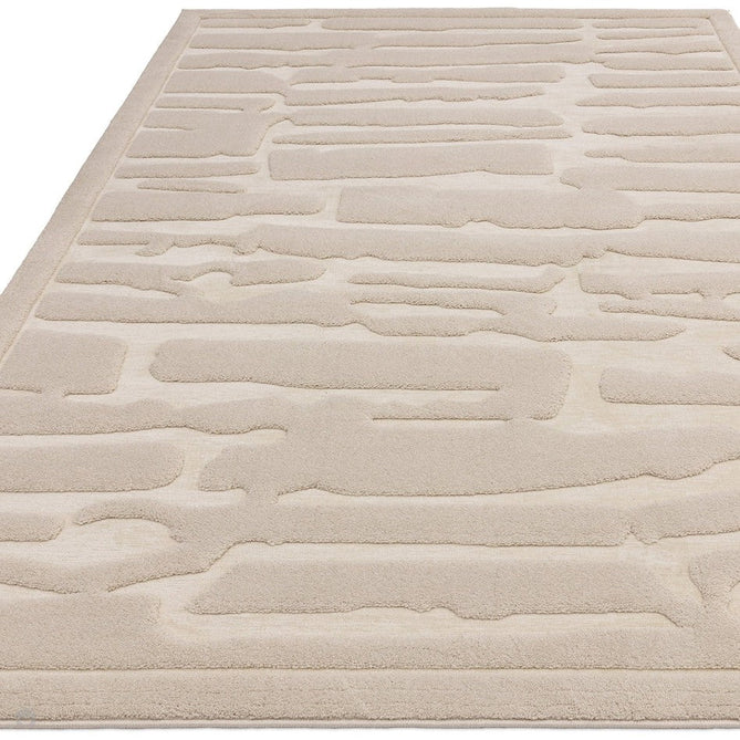Valley Path Scandinavian Carved 3D Hi-Low Flatweave Ivory/Cream Rug-Asiatic Carpets-Rug Love - The Most Loved Rug Store