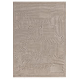 Valley Route Scandinavian Carved 3D Hi-Low Flatweave Beige/Natural Rug 200x290 cm