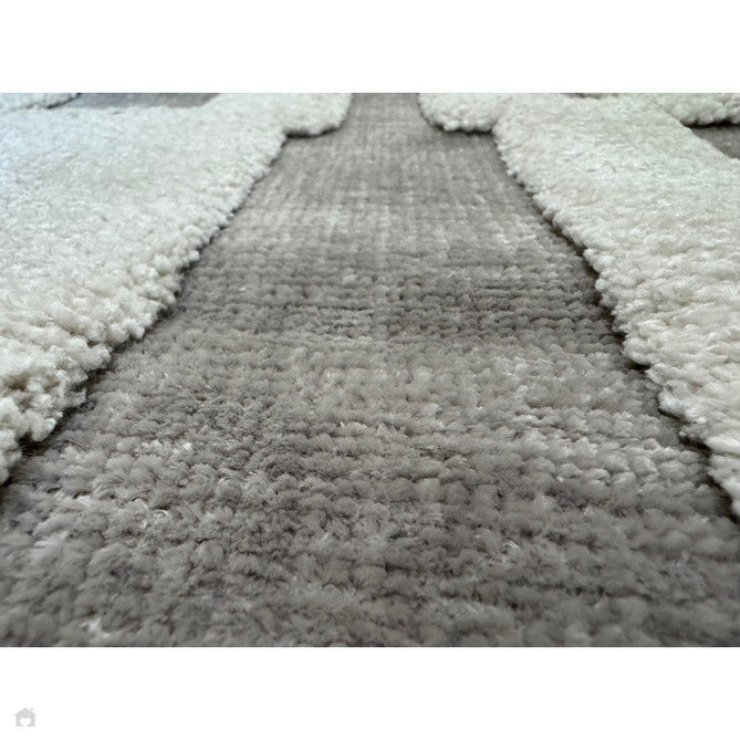 Valley Tile Scandinavian Carved 3D Hi-Low Flatweave Beige/Ivory/Natural Rug-Asiatic Carpets-Rug Love - The Most Loved Rug Store