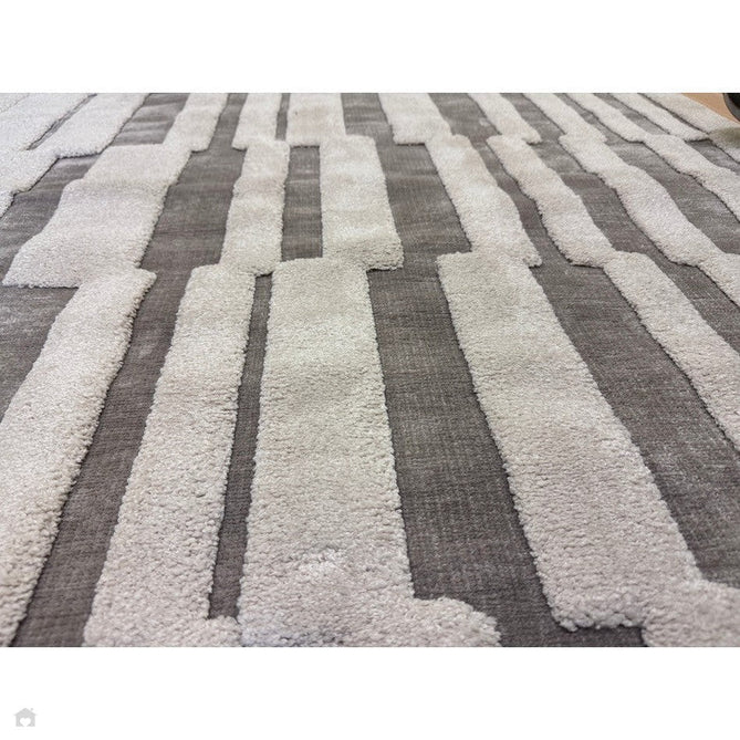 Valley Tile Scandinavian Carved 3D Hi-Low Flatweave Beige/Ivory/Natural Rug-Asiatic Carpets-Rug Love - The Most Loved Rug Store