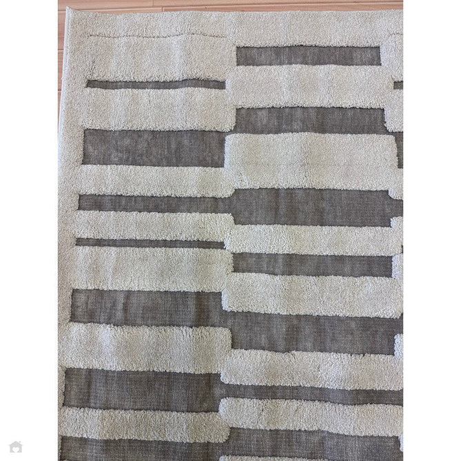 Valley Tile Scandinavian Carved 3D Hi-Low Flatweave Beige/Ivory/Natural Rug-Asiatic Carpets-Rug Love - The Most Loved Rug Store
