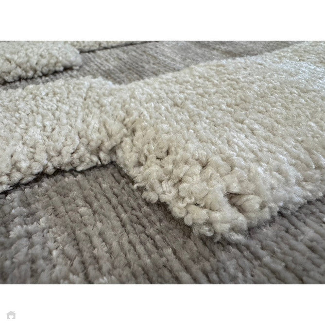 Valley Tile Scandinavian Carved 3D Hi-Low Flatweave Beige/Ivory/Natural Rug-Asiatic Carpets-Rug Love - The Most Loved Rug Store