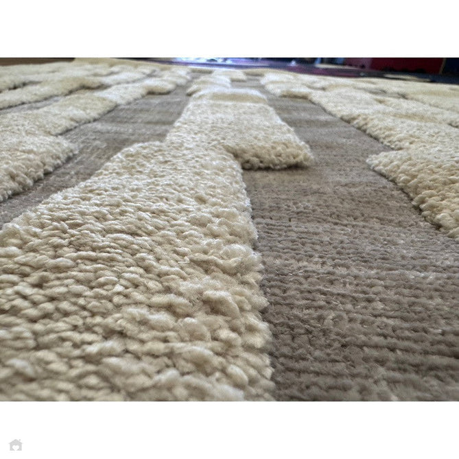 Valley Tile Scandinavian Carved 3D Hi-Low Flatweave Beige/Ivory/Natural Rug-Asiatic Carpets-Rug Love - The Most Loved Rug Store