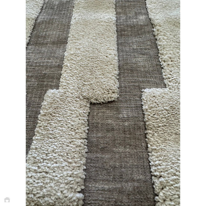 Valley Tile Scandinavian Carved 3D Hi-Low Flatweave Beige/Ivory/Natural Rug-Asiatic Carpets-Rug Love - The Most Loved Rug Store