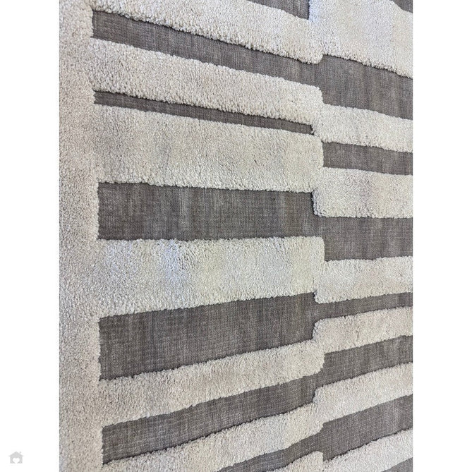 Valley Tile Scandinavian Carved 3D Hi-Low Flatweave Beige/Ivory/Natural Rug-Asiatic Carpets-Rug Love - The Most Loved Rug Store