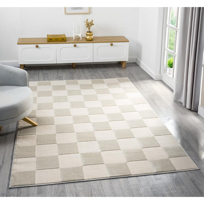 Vellure Grid VLR03 Cream Rug-Desire Rugs-Rug Love - The Most Loved Rug Store