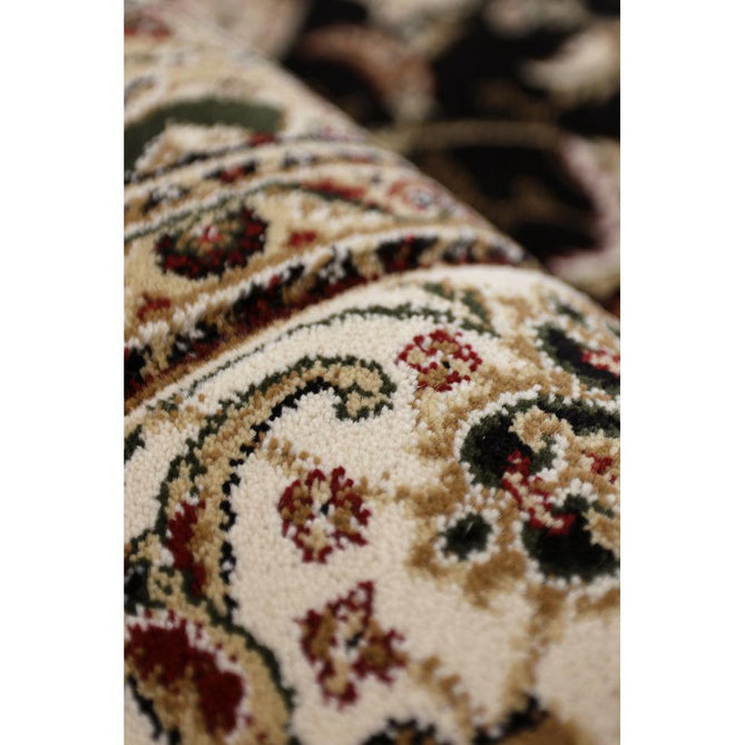 Victoria Traditional Black Round Rug-Melrose-Rug Love - The Most Loved Rug Store