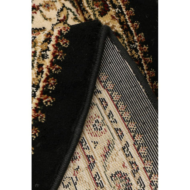 Victoria Traditional Black Round Rug-Melrose-Rug Love - The Most Loved Rug Store