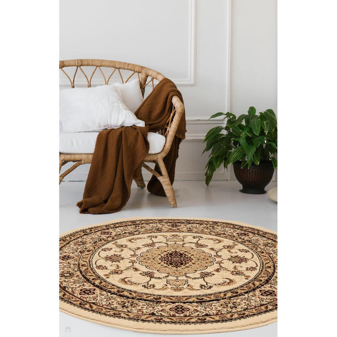 Victoria Traditional Cream Round Rug-Melrose-Rug Love - The Most Loved Rug Store