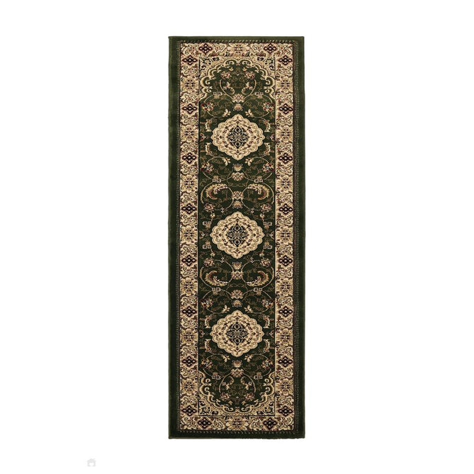 Victoria Traditional Green Rug-Melrose-Rug Love - The Most Loved Rug Store