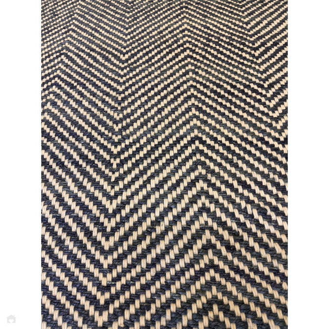 Vigo Modern Geometric Tonal Zig Zag Hand-Woven Heavyweight Textured Soft-Touch Jute & Wool Blend Chunky Loop Pile Flatweave Fringe Navy/Cream Rug-Asiatic Carpets-Rug Love - The Most Loved Rug Store