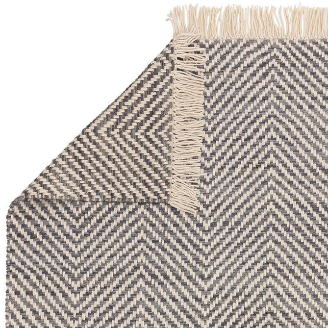 Vigo Modern Geometric Zig Zag Hand-Woven Jute Mix Soft-Touch Boho Flatweave Grey/Cream Rug-Asiatic Carpets-Rug Love - The Most Loved Rug Store