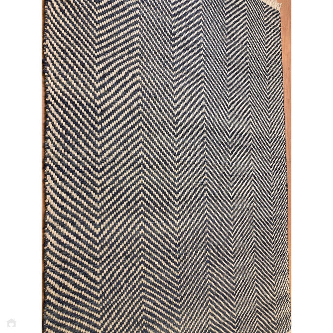 Vigo Modern Geometric Zig Zag Hand-Woven Jute Mix Soft-Touch Boho Flatweave Navy/Cream Rug-Asiatic Carpets-Rug Love - The Most Loved Rug Store