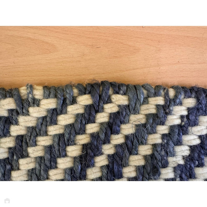 Vigo Modern Geometric Zig Zag Hand-Woven Jute Mix Soft-Touch Boho Flatweave Navy/Cream Rug-Asiatic Carpets-Rug Love - The Most Loved Rug Store