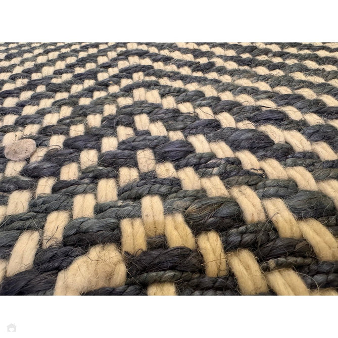Vigo Modern Geometric Zig Zag Hand-Woven Jute Mix Soft-Touch Boho Flatweave Navy/Cream Rug-Asiatic Carpets-Rug Love - The Most Loved Rug Store
