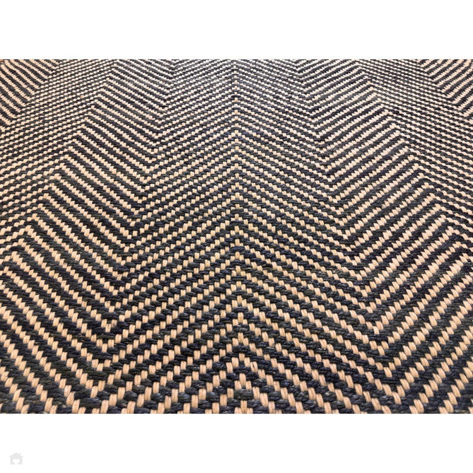 Vigo Modern Geometric Zig Zag Hand-Woven Jute Mix Soft-Touch Boho Flatweave Navy/Cream Rug-Asiatic Carpets-Rug Love - The Most Loved Rug Store