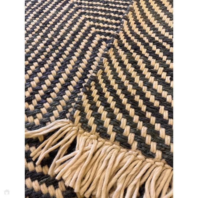 Vigo Modern Geometric Zig Zag Hand-Woven Jute Mix Soft-Touch Boho Flatweave Navy/Cream Rug-Asiatic Carpets-Rug Love - The Most Loved Rug Store