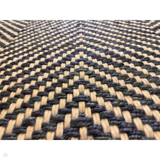Vigo Modern Geometric Zig Zag Hand-Woven Jute Mix Soft-Touch Boho Flatweave Navy/Cream Rug-Asiatic Carpets-Rug Love - The Most Loved Rug Store