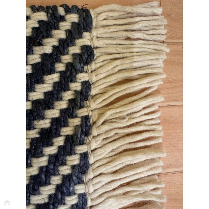 Vigo Modern Geometric Zig Zag Hand-Woven Jute Mix Soft-Touch Boho Flatweave Navy/Cream Rug-Asiatic Carpets-Rug Love - The Most Loved Rug Store