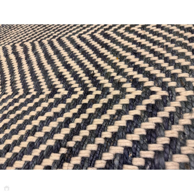 Vigo Modern Geometric Zig Zag Hand-Woven Jute Mix Soft-Touch Boho Flatweave Navy/Cream Rug-Asiatic Carpets-Rug Love - The Most Loved Rug Store