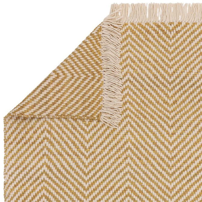 Vigo Modern Geometric Zig Zag Hand-Woven Jute Mix Soft-Touch Boho Flatweave Ochre/Cream Rug-Asiatic Carpets-Rug Love - The Most Loved Rug Store
