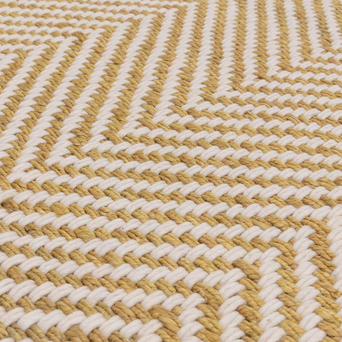 Vigo Modern Geometric Zig Zag Hand-Woven Jute Mix Soft-Touch Boho Flatweave Ochre/Cream Rug-Asiatic Carpets-Rug Love - The Most Loved Rug Store