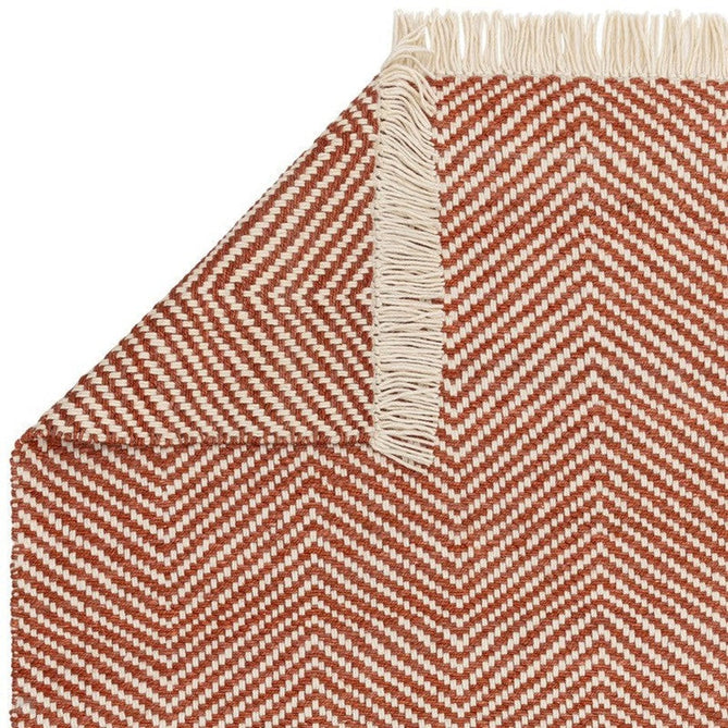 Vigo Modern Geometric Zig Zag Hand-Woven Jute Mix Soft-Touch Boho Flatweave Rust/Cream Rug-Asiatic Carpets-Rug Love - The Most Loved Rug Store