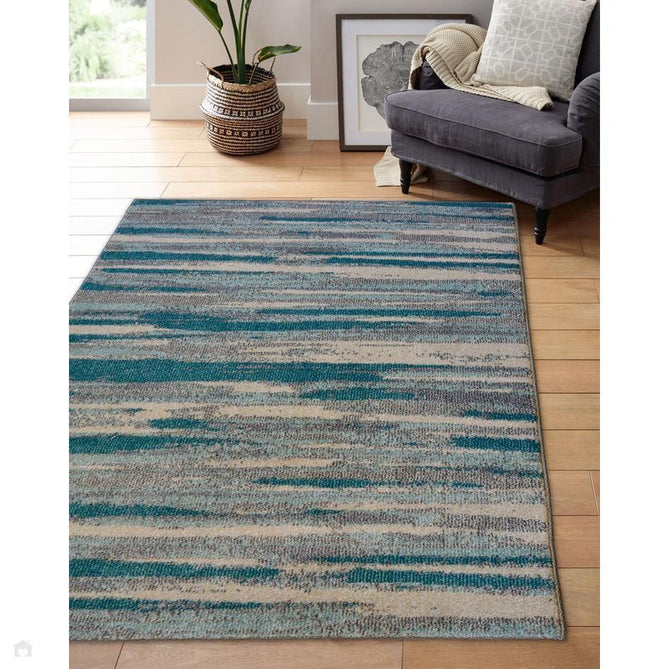 Villa Watercolour Duck Egg Rug-Melrose-Rug Love - The Most Loved Rug Store